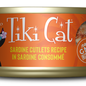 Tiki Cat Grill Wet Cat Food Tahitian Grill Sardine Recipe in Sardine Consommé – Lata 80gr