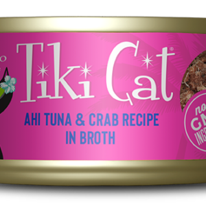 Tiki Cat Grill Wet Cat Food Hana Grill Ahi Tuna & Crab Recipe – Lata 80 gr