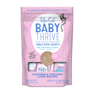 Tiki Cat Baby Thrive Chicken & Chicken Liver Recipe – Sachets 20 unid