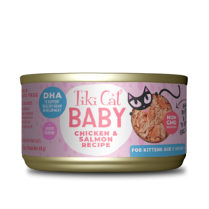 Tiki Cat Baby Chicken & Salmon Recipe – Lata 68gr