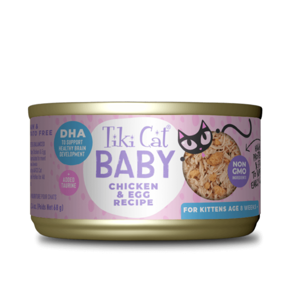 Tiki Cat Baby Chicken & Egg Recipe – Lata 68gr