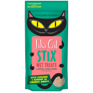 Tiki Cat Stix Treats Chicken & Shrimp Mousse x 6 sticks