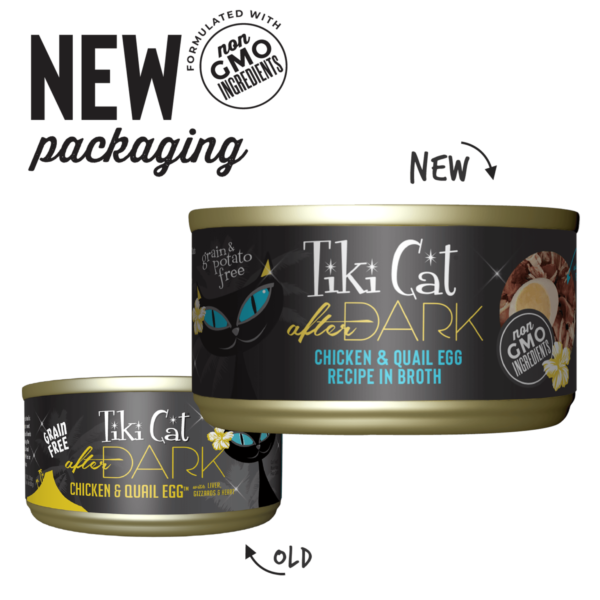 Tiki Cat After Dark Wet Cat Food Chicken & Quail – Lata 80gr - Imagen 2