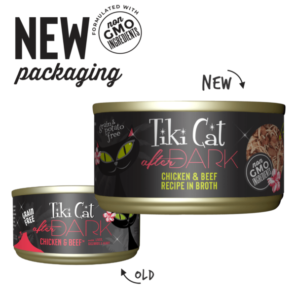 Tiki Cat After Dark Wet Cat Food Chicken & Beef – Lata 80gr - Imagen 2