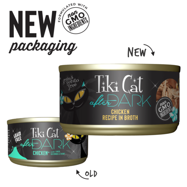 Tiki Cat After Dark Wet Cat Food Chicken – Lata 80gr - Imagen 2