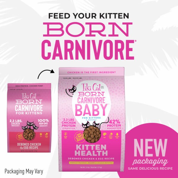 Tiki Cat Baby Kitten Health, Deboned Chicken & Egg Recipe – 1.27kg - Imagen 3
