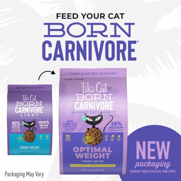 Tiki Cat High Protein Less Fat Turkey Optimal Weight – 1.27kg - Imagen 3