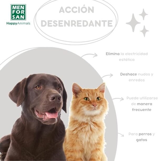 Menforsan Desenredante y Acondicionador para Perros y Gatos - Imagen 4
