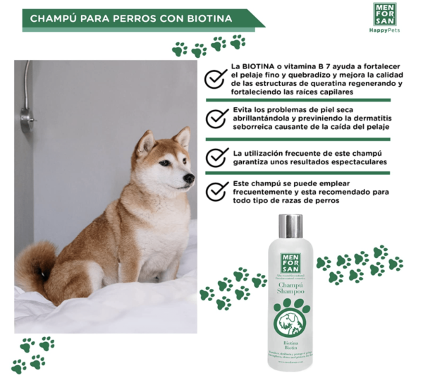 Menforsan Shampoo Natural con Biotina - Imagen 3