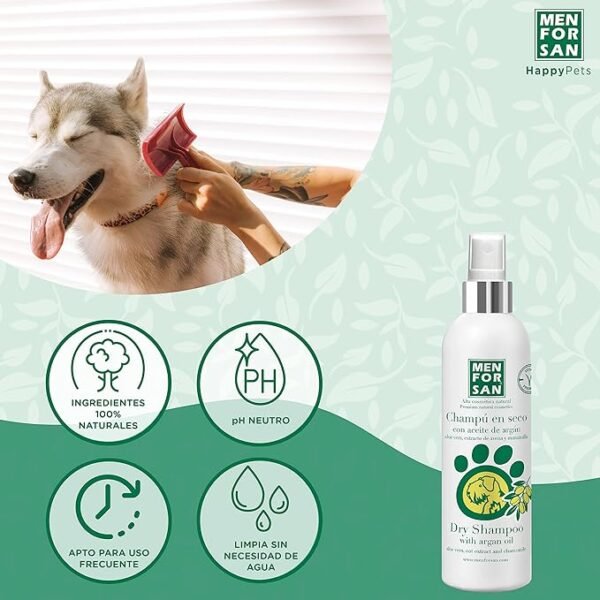 Menforsan Shampoo en Seco con Aceite de Argan - Imagen 2