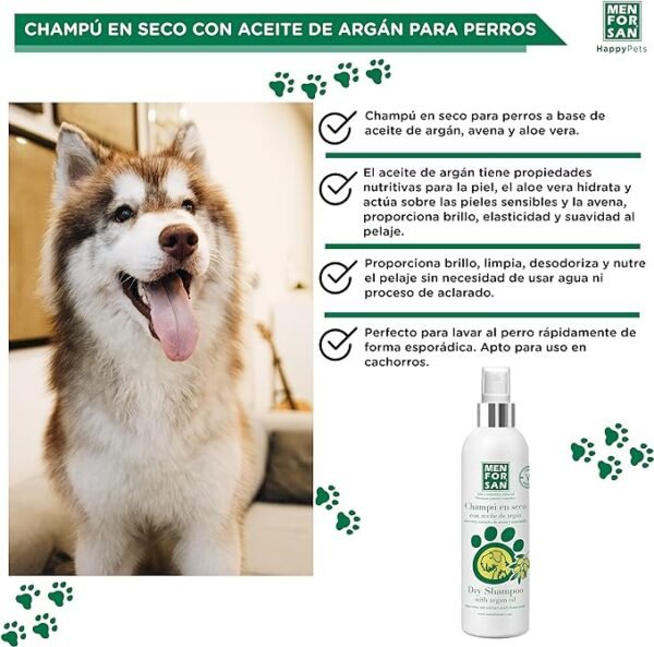 Menforsan Shampoo en Seco con Aceite de Argan - Imagen 3