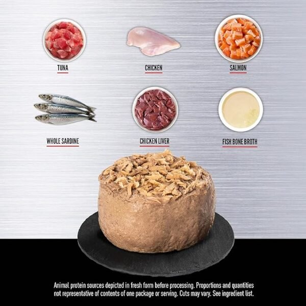ORIJEN Tuna, Salmon & Beef Entree Wet Cat Food - Imagen 3