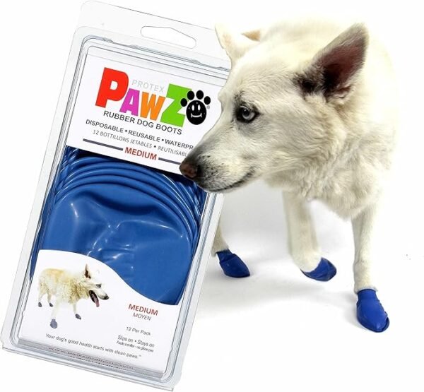 PawZ Botas de Goma para Perros Medium – 12 unid.
