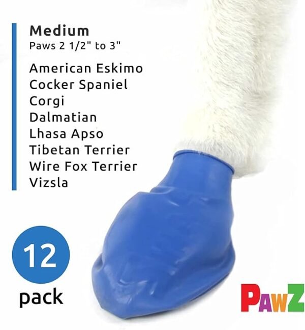 PawZ Botas de Goma para Perros Medium – 12 unid. - Imagen 3