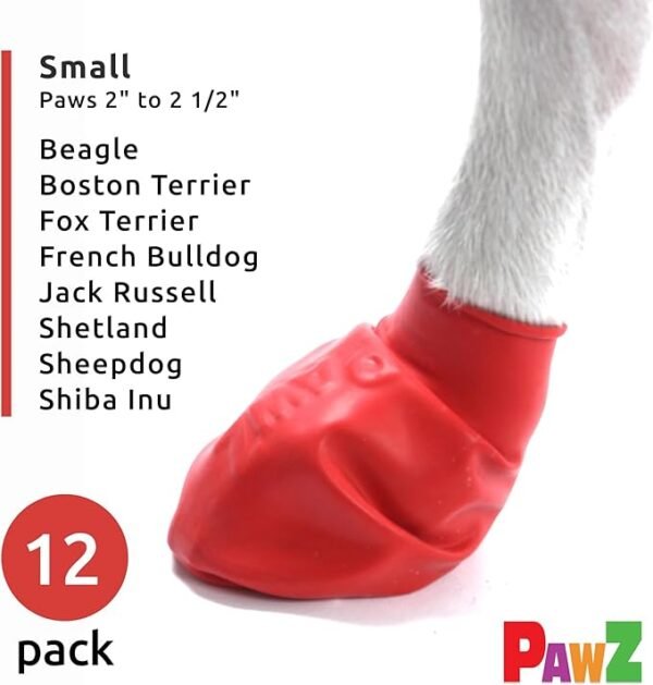 PawZ Botas de Goma para Perros Small – 12 unid. - Imagen 3