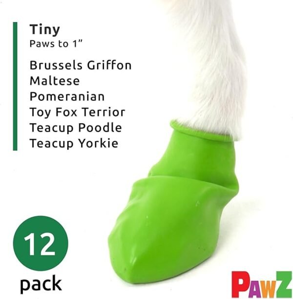 PawZ Botas de Goma para Perros Tinny – 12 unid. - Imagen 3