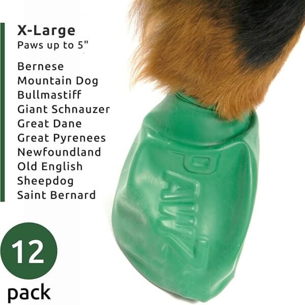 PawZ Botas de Goma para Perros XL – 12 unid. - Imagen 3