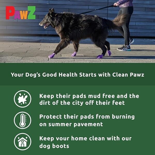 PawZ Botas de Goma para Perros XL – 12 unid. - Imagen 4