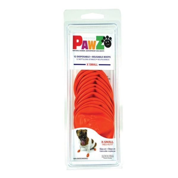 PawZ Botas de Goma para Perros XS – 12 unid. - Imagen 2