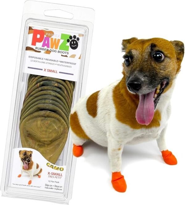 PawZ Botas de Goma para Perros XS – 12 unid. - Imagen 7