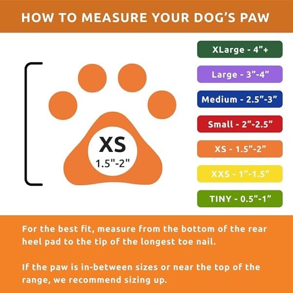 PawZ Botas de Goma para Perros XS – 12 unid. - Imagen 8