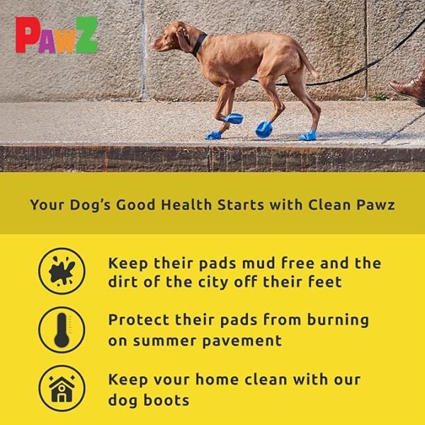 PawZ Botas de Goma para Perros XXS – 12 unid. - Imagen 4