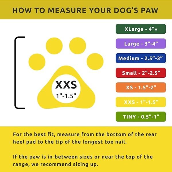 PawZ Botas de Goma para Perros XXS – 12 unid. - Imagen 8