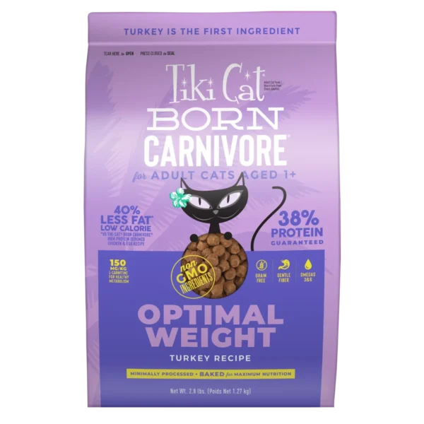 Tiki Cat High Protein Less Fat Turkey Optimal Weight – 1.27kg