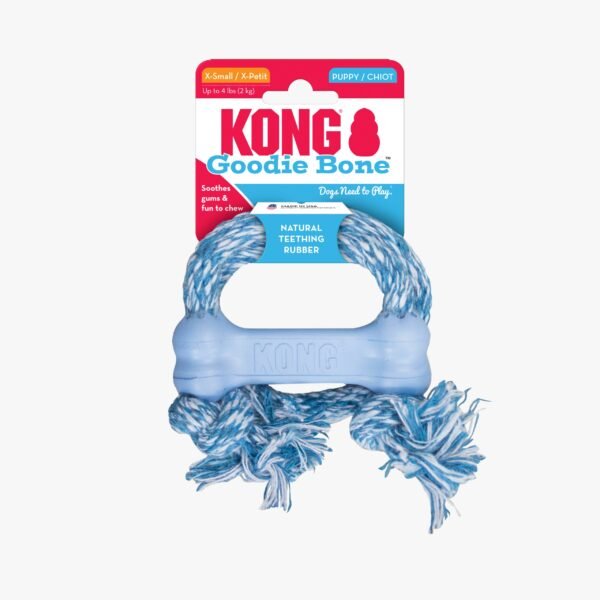 Kong Puppy Goodie Bone w/Rope - Imagen 3