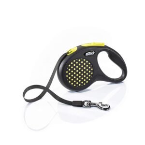 Correa Retráctil Flexi Design Amarillo talla M – 5mts