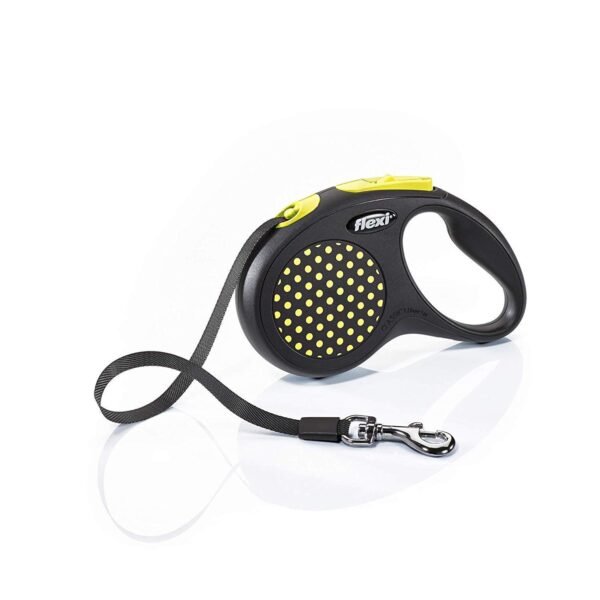 Correa Retráctil Flexi Design Amarillo talla M – 5mts