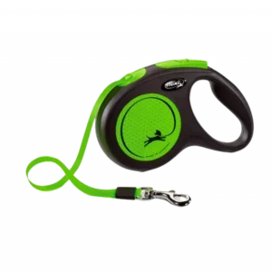 Correa Retráctil Flexi New Neon Reflect Verde