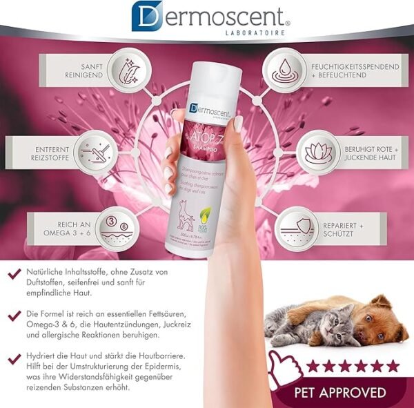 Dermoscent ATOP 7 Shampoo para Perros y Gatos – 200ml - Imagen 5