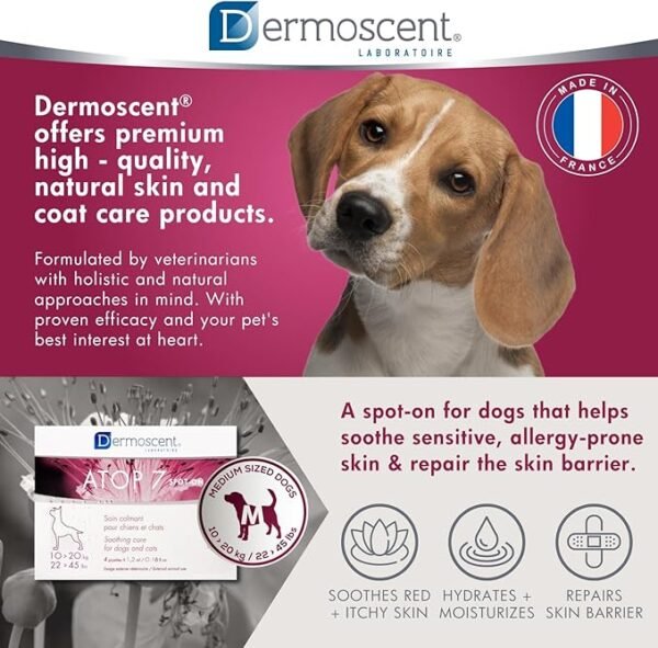 Dermoscent Atop 7 Spot-On para Perros de 10 a 20kg – Pack x 4 pipetas - Imagen 6