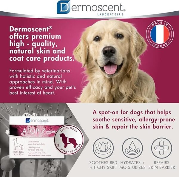 Dermoscent Atop 7 Spot-On para Perros de 20 a 40kg – Pack x 4 pipetas - Imagen 6