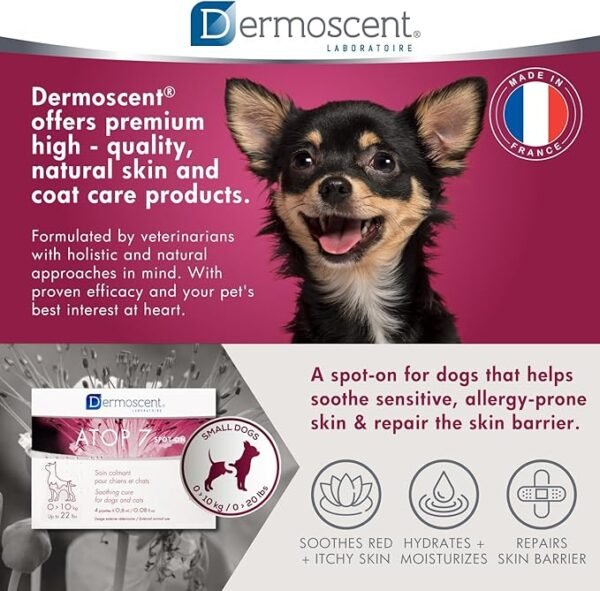 Dermoscent Atop 7 Spot-On para Perros y Gatos de 0 a 10kg – Pack x 4 pipetas - Imagen 6
