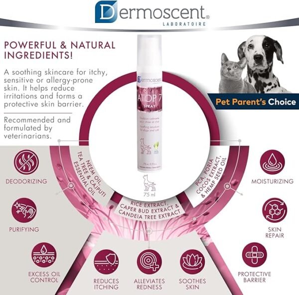 Dermoscent Atop 7 Spray para Perros y Gatos – 75ml - Imagen 4