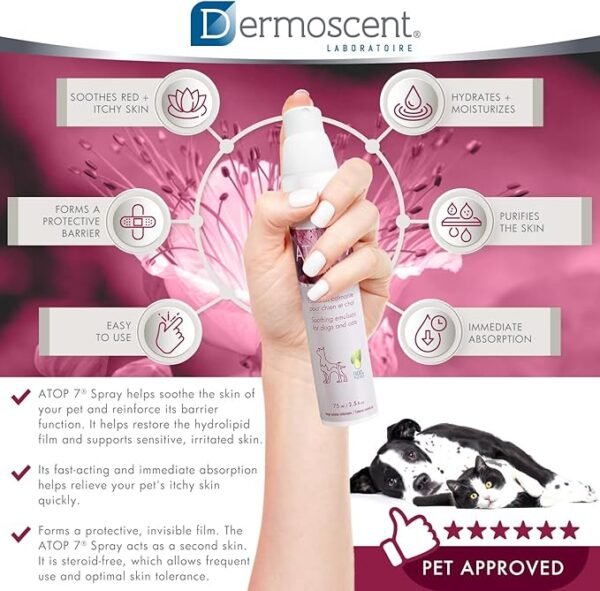 Dermoscent Atop 7 Spray para Perros y Gatos – 75ml - Imagen 5