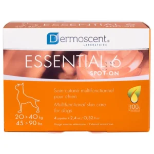 Dermoscent Essential 6 Spot-On para Perros de 20 a 40kg – Pack x 4 pipetas