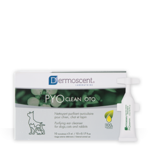 Dermoscent PYOclean Oto para Perros, Gatos y Conejos – Pack x 10 pipetas