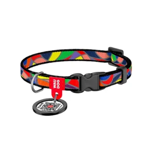 Waudog Collar para Gato Vitrage + Placa QR