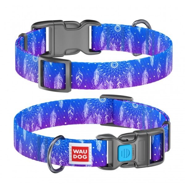 Waudog Collar Dreamcatcher, Hebilla Fastex de Plástico + Placa QR