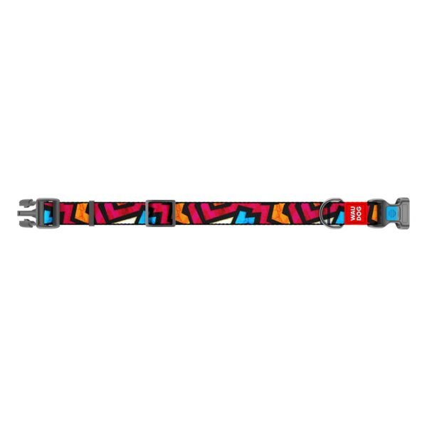 Waudog Collar Graffiti, Hebilla Fastex de Plástico + Placa QR - Imagen 3