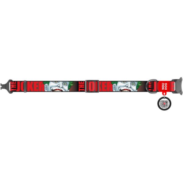 Waudog Collar Joker DC Comics, Hebilla Fastex de Metal + Placa QR - Imagen 2