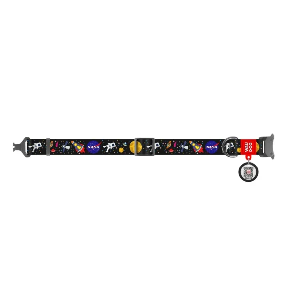 Waudog Collar Nasa, Hebilla Fastex de Metal + Placa QR - Imagen 4