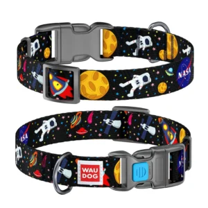 Waudog Collar Nasa, Hebilla Fastex de Plástico + Placa QR