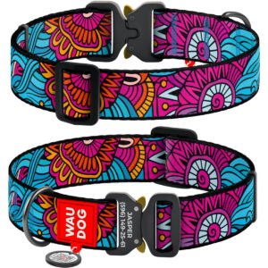 Waudog Collar Summer, Hebilla Fastex de Metal + Placa QR