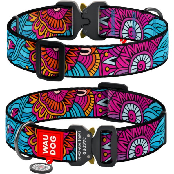Waudog Collar Summer, Hebilla Fastex de Metal + Placa QR