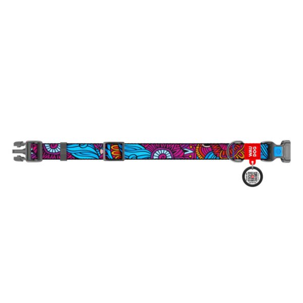 Waudog Collar Summer, Hebilla Fastex de Plástico + Placa QR - Imagen 3