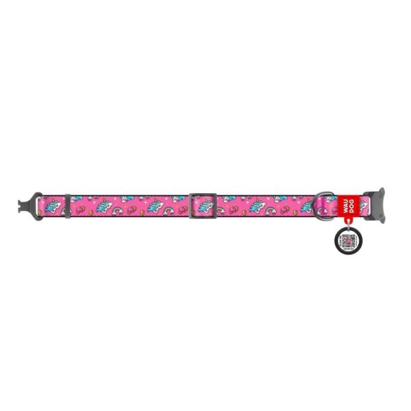 Waudog Collar Unicorns, Hebilla Fastex de Metal + Placa QR - Imagen 4